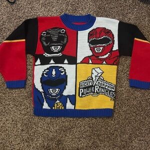 Vintage 90s Mighty Morphin Power Rangers Sweater